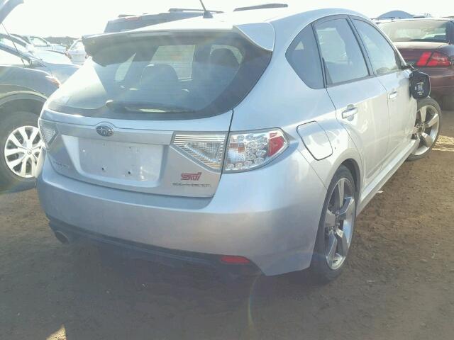 JF1GR89628L822177 - 2008 SUBARU IMPREZA SILVER photo 4