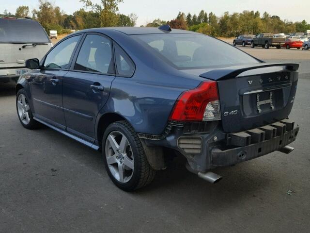 YV1672MH7A2509603 - 2010 VOLVO S40 T5 BLUE photo 3