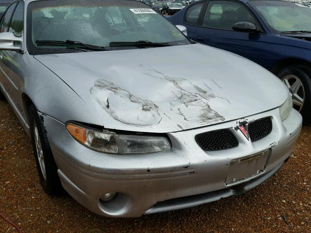 1G2WP52K11F230229 - 2001 PONTIAC GRAND PRIX ვერცხლისფერი ფოტო 9