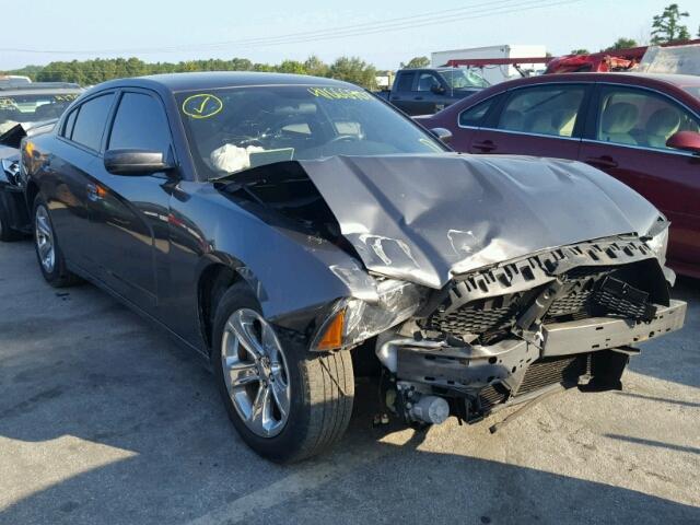 2C3CDXBG0DH677883 - 2013 DODGE CHARGER SE GRAY photo 1