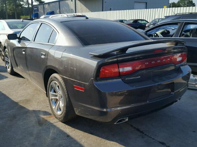 2C3CDXBG0DH677883 - 2013 DODGE CHARGER SE GRAY photo 3