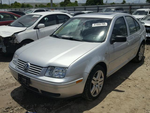 3VWTG69M61M100083 - 2001 VOLKSWAGEN JETTA GLX SILVER photo 2