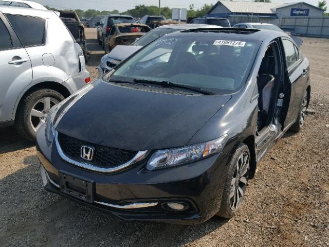 19XFB2F96EE065455 - 2014 HONDA CIVIC EXL 黑色 照片 2