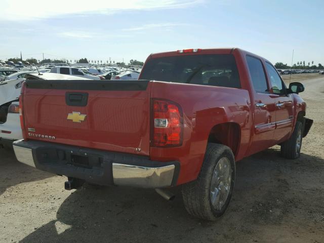 3GCPCSE09BG359548 - 2011 CHEVROLET SILVERADO RED photo 4