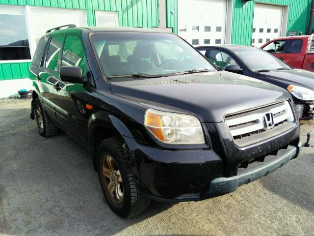 2HKYF18126H004339 - 2006 HONDA PILOT LX BLACK photo 1