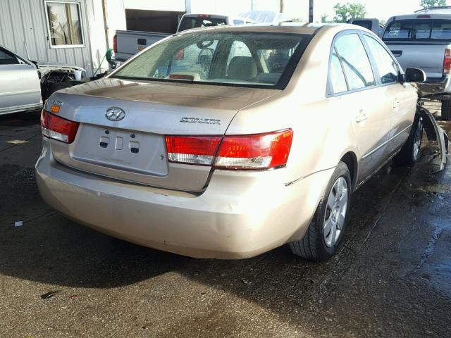 KMHET46C86A078417 - 2006 HYUNDAI SONATA GL GOLD photo 4