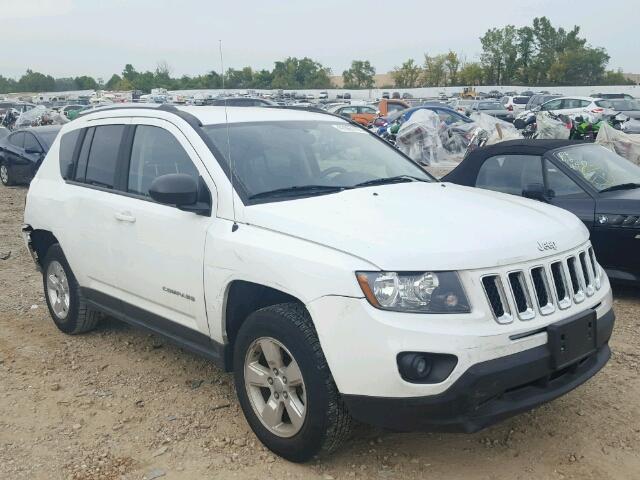 1C4NJCBA1FD250178 - 2015 JEEP COMPASS SP WHITE photo 1