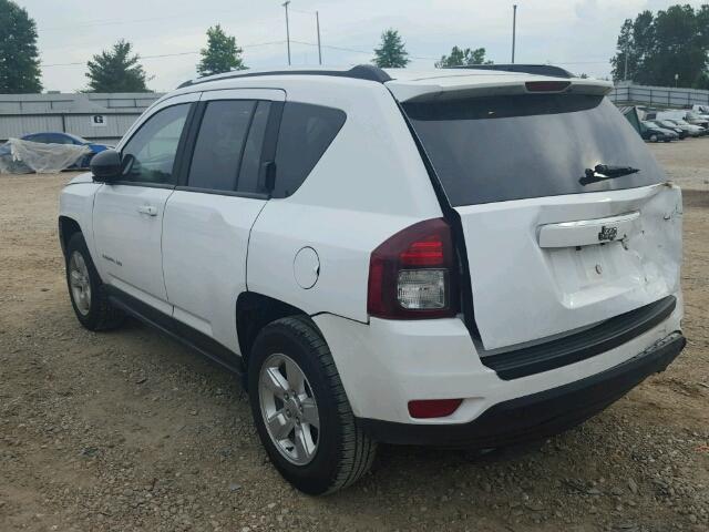 1C4NJCBA1FD250178 - 2015 JEEP COMPASS SP WHITE photo 3