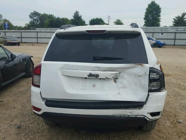 1C4NJCBA1FD250178 - 2015 JEEP COMPASS SP WHITE photo 9