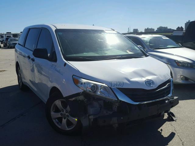 5TDZK3DC7DS340126 - 2013 TOYOTA SIENNA WHITE photo 1