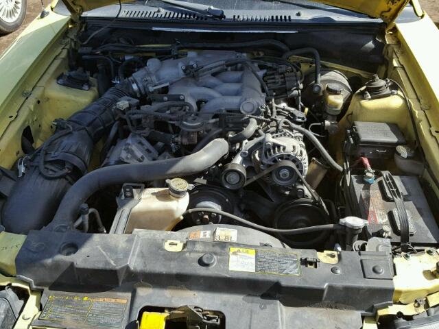 1FAFP40431F108309 - 2001 FORD MUSTANG YELLOW photo 7