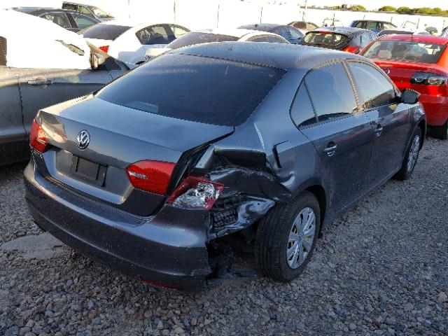 3VW1K7AJ1EM394883 - 2014 VOLKSWAGEN JETTA BASE 石墨色 照片 4