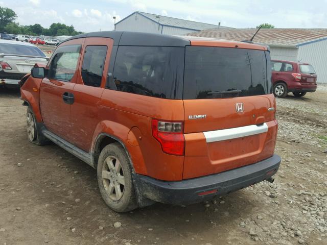 5J6YH2H76AL005237 - 2010 HONDA ELEMENT EX ORANGE photo 3