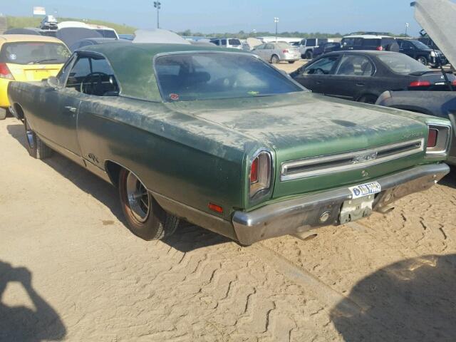 RS23L9G300726 - 1969 PLYMOUTH GTX GREEN photo 3