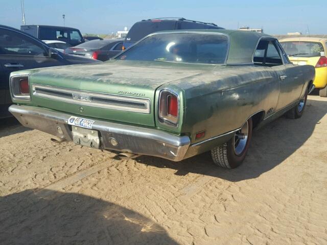 RS23L9G300726 - 1969 PLYMOUTH GTX GREEN photo 4