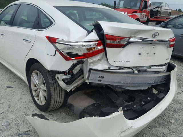 4T1BK1EB1EU134370 - 2014 TOYOTA AVALON BAS WHITE photo 9