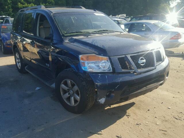 5N1BA08D28N601949 - 2008 NISSAN ARMADA SE BLUE photo 1