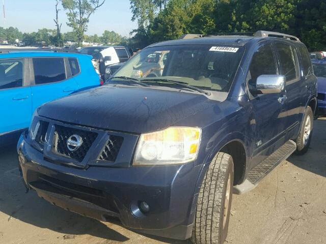 5N1BA08D28N601949 - 2008 NISSAN ARMADA SE BLUE photo 2