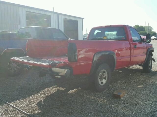 1GCGC24U42Z146785 - 2002 CHEVROLET SILVERADO RED photo 4