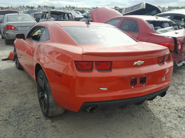 2G1FS1EW4A9193437 - 2010 CHEVROLET CAMARO SS ORANGE photo 3