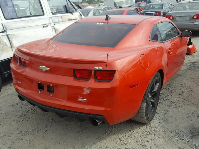 2G1FS1EW4A9193437 - 2010 CHEVROLET CAMARO SS Naranja foto 4