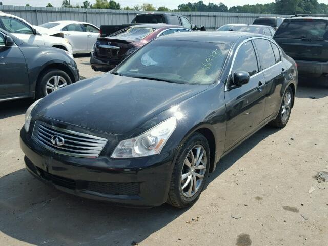 JNKBV61E58M209406 - 2008 INFINITI G35 BLACK photo 2