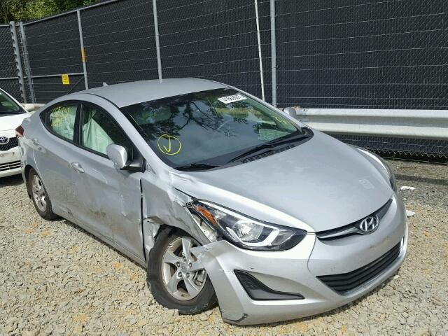 KMHDH4AE4EU143797 - 2014 HYUNDAI ELANTRA SE SILVER photo 1