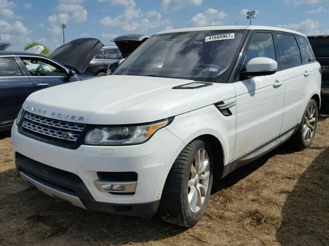 SALWR2PF7GA589986 - 2016 LAND ROVER RANGE ROVE WHITE photo 2