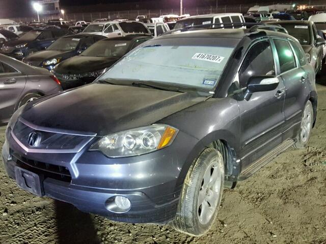 5J8TB18297A010082 - 2007 ACURA RDX GRAY photo 2