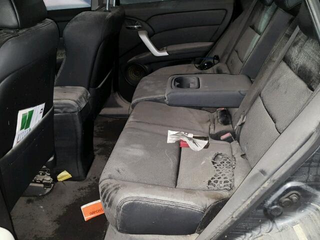 5J8TB18297A010082 - 2007 ACURA RDX GRAY photo 6