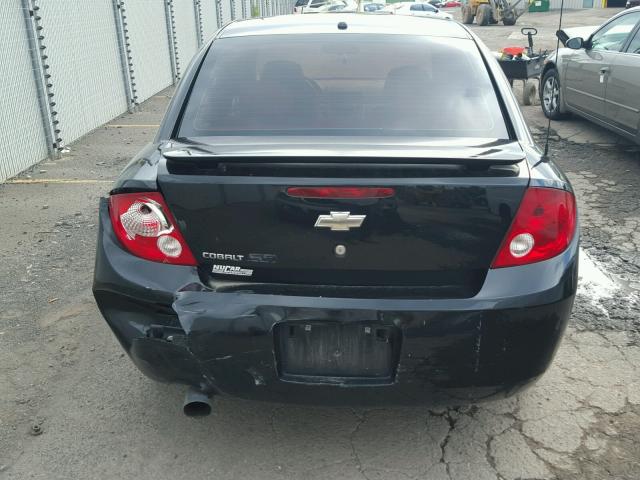 1G1AM58B567878981 - 2006 CHEVROLET COBALT SS BLACK photo 9