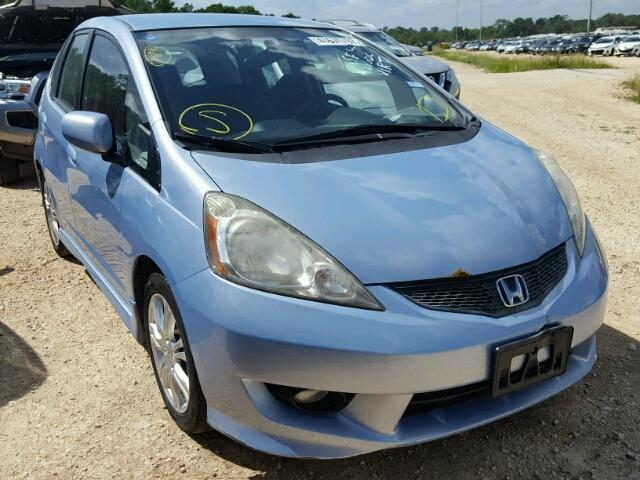 JHMGE88419S017167 - 2009 HONDA FIT SPORT BLUE photo 1