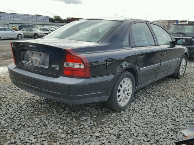 YV1TS94D011209141 - 2001 VOLVO S80 BLACK photo 4