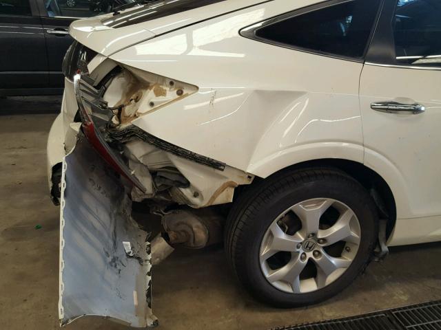 5J6TF2H59AL001522 - 2010 HONDA ACCORD CRO WHITE photo 9