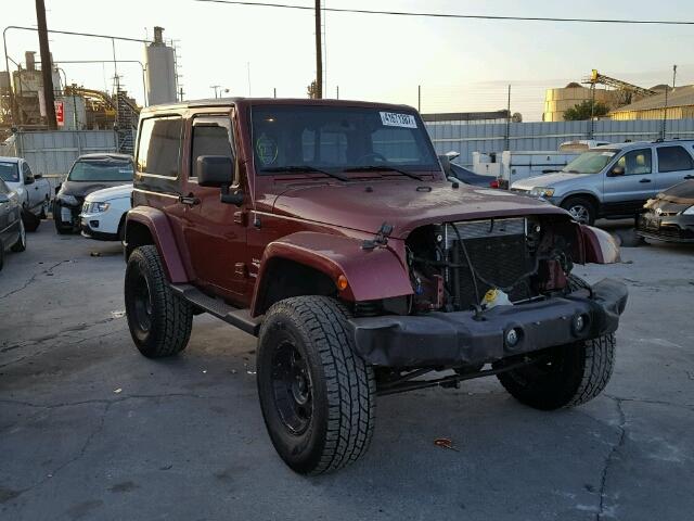 1J8FA54137L226090 - 2007 JEEP WRANGLER RED photo 1