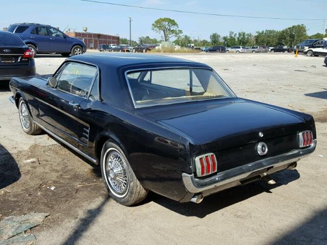 6R07T103520 - 1966 FORD MUSTANG BLACK photo 3