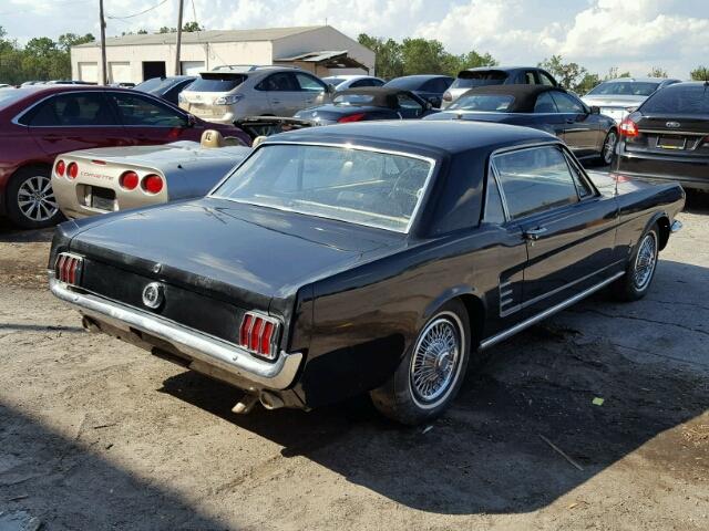 6R07T103520 - 1966 FORD MUSTANG BLACK photo 4