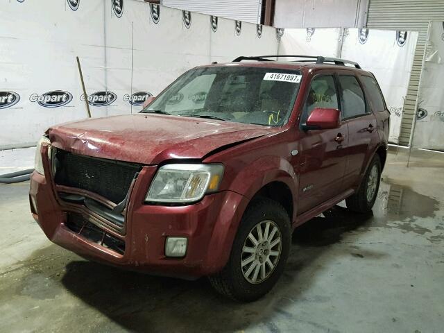 4M2CU97108KJ40497 - 2008 MERCURY MARINER RED photo 2