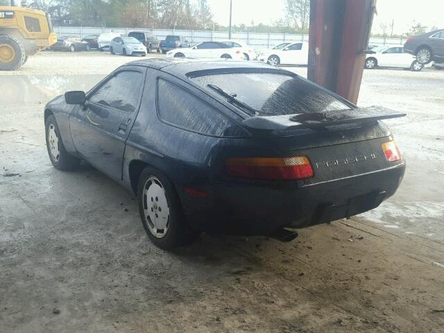 WP0JB0927HS860531 - 1987 PORSCHE 928 S BLACK photo 3