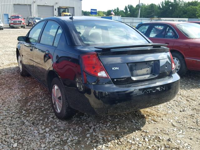 1G8AJ55F07Z110400 - 2007 SATURN ION LEVEL BLACK photo 3