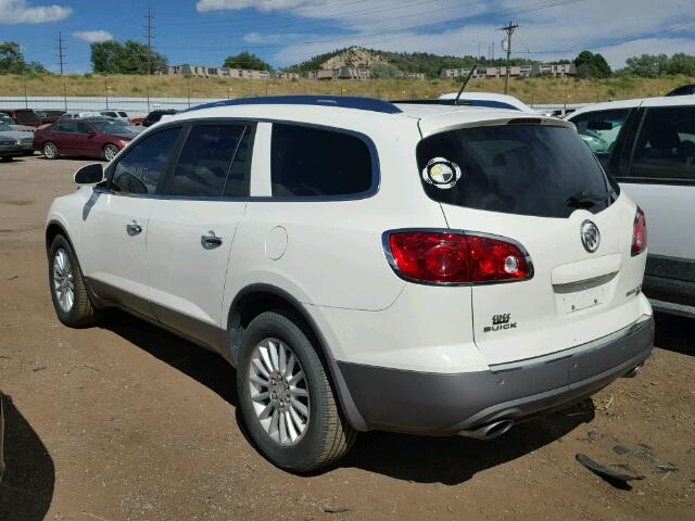 5GALVBED8AJ125864 - 2010 BUICK ENCLAVE CX WHITE photo 3