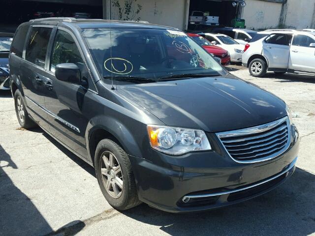 2C4RC1BG1CR228131 - 2012 CHRYSLER TOWN & COU BLACK photo 1