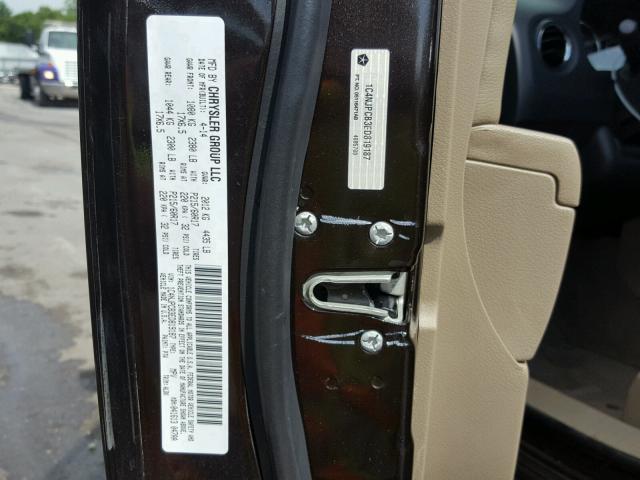 1C4NJPCB3ED819187 - 2014 JEEP PATRIOT LI BROWN photo 10