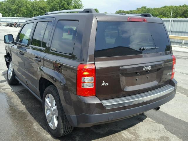 1C4NJPCB3ED819187 - 2014 JEEP PATRIOT LI BROWN photo 3