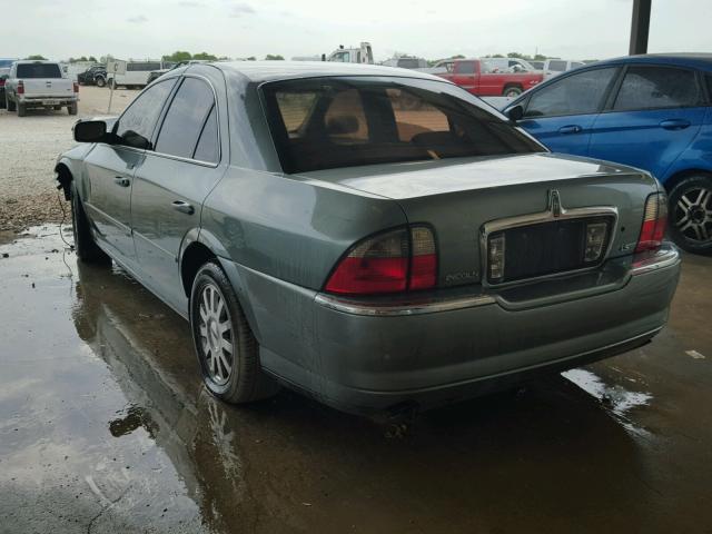 1LNHM86S53Y686438 - 2003 LINCOLN LS GREEN photo 3