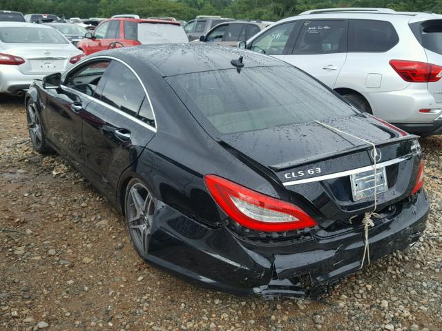 WDDLJ7EB7CA025138 - 2012 MERCEDES-BENZ CLS 63 AMG BLACK photo 3