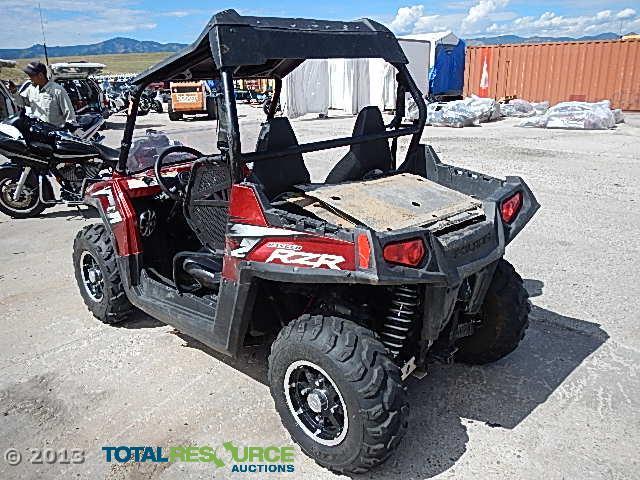 4XAVY76A9AD095084 - 2010 POLARIS RANGER RZR RED photo 4