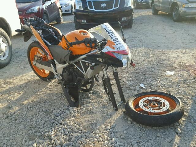 MLHMC410XD5303677 - 2013 HONDA CBR250 R ORANGE photo 1