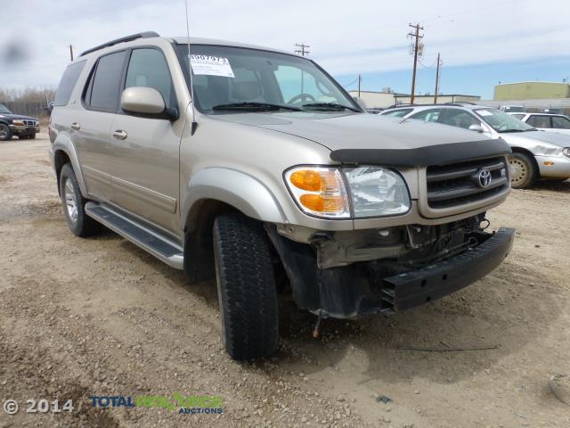 5TDBT44A24S208927 - 2004 TOYOTA SEQUOIA SR GOLD photo 2