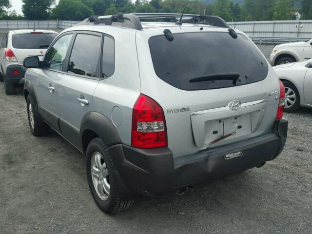 KM8JN12D07U528941 - 2007 HYUNDAI TUCSON SE SILVER photo 3